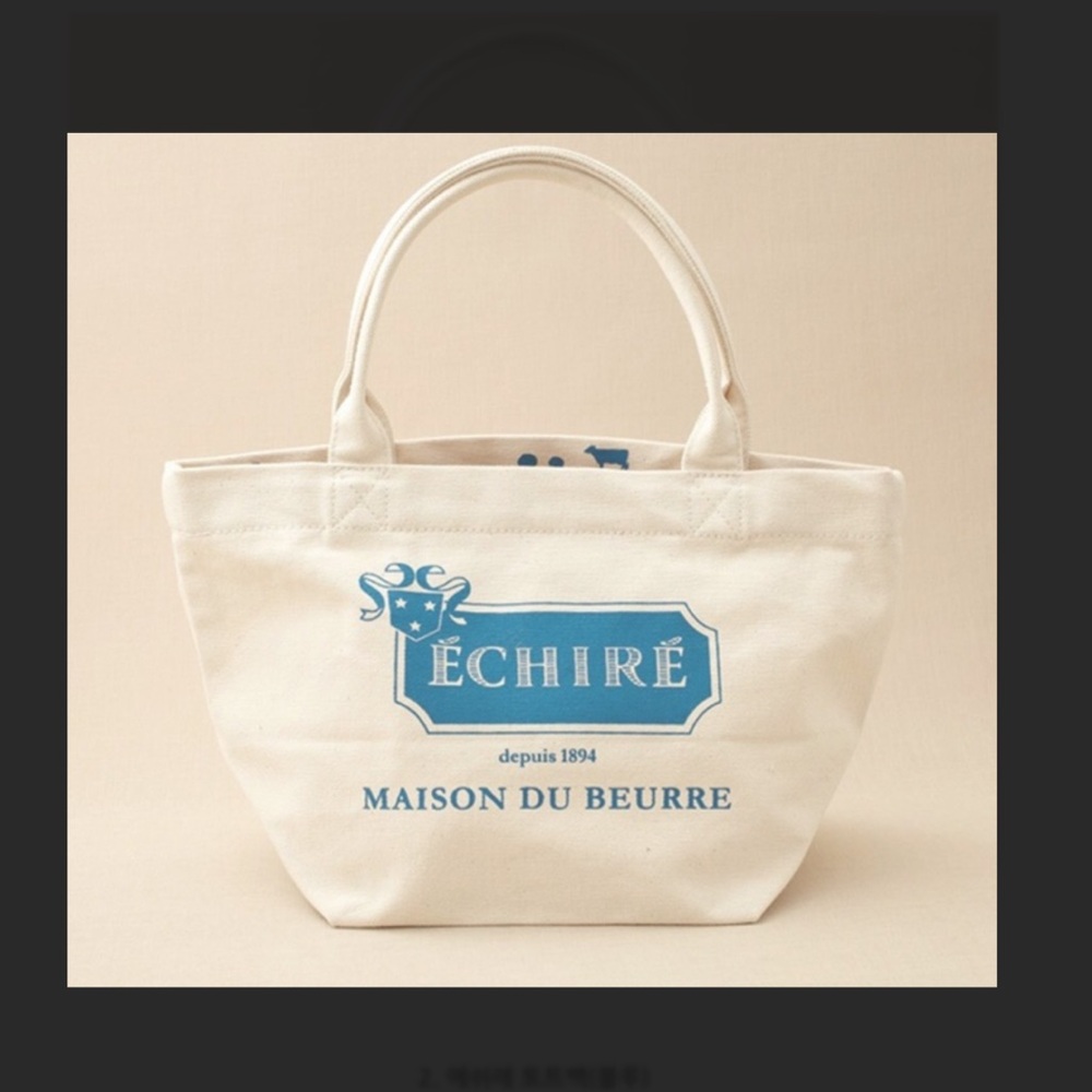 Echiré Maison du Beurre French Butter Tokyo Bakery Cotton Canvas Mini Tote Bag